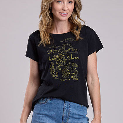 Women's Vintage Cowgirl Scene Tee - Stetson