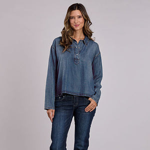 Women's Tencel Denim Pullover Shirt - Stetson