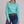 Women's Turquoise Rayon Blouse - Stetson