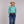 Women's Turquoise Rayon Blouse - Stetson