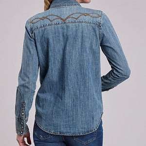 Women's Denim Diamond Snap Shirt - Stetson