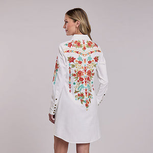Women's Embroidered Denim Shirt Dress - Stetson