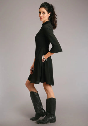 Crepe Knee Length Dress - Stetson
