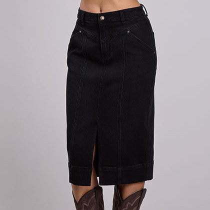 Women's Denim Maxi Skirt - Stetson
