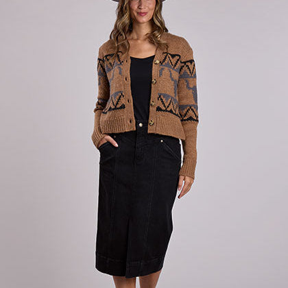 Women's Denim Maxi Skirt - Stetson