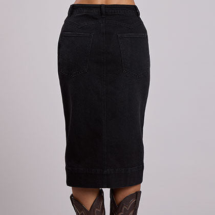 Women's Denim Maxi Skirt - Stetson