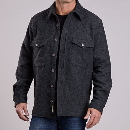 Men's Wool Blend Shirt Jacket - Stetson