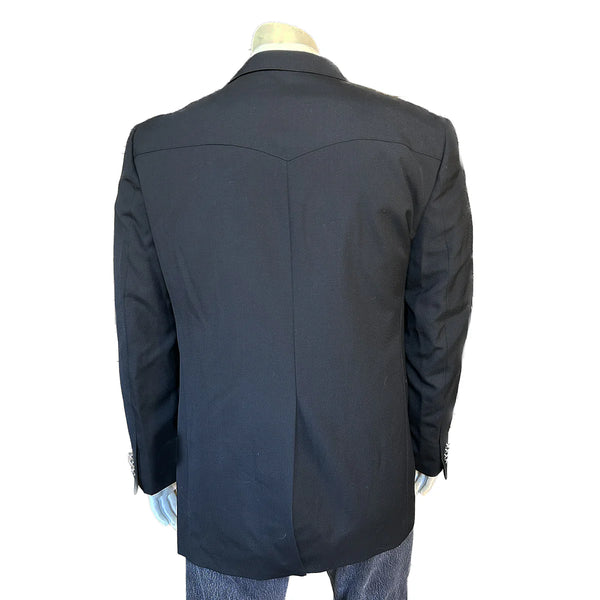 Men's Black Wool Blazer - Rockmount Ranch Wear