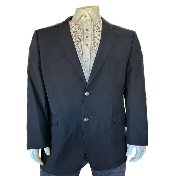 Men's Black Wool Blazer - Rockmount Ranch Wear