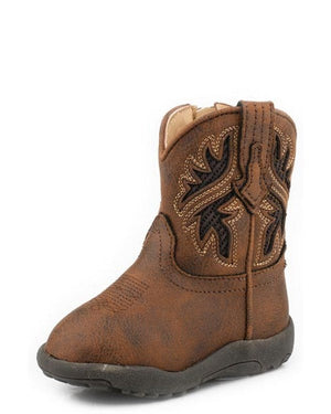 Infant's Cowbabies Draftmaster Brown Boots - Roper