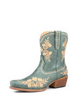 Women's Wynona Turquoise Floral Boot - Roper (Copy)