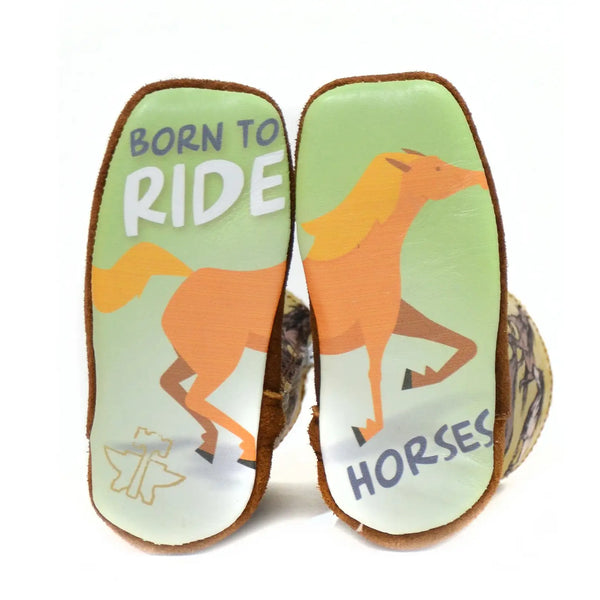 Tin Haul Infant Stampede Born To Ride Boots - Roper