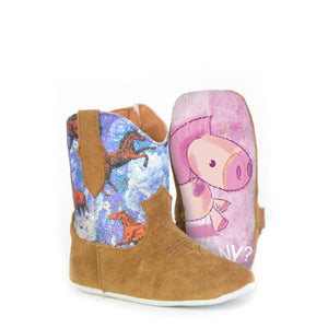 Infant's Bucking Flowers Infant Boots - Tin Haul