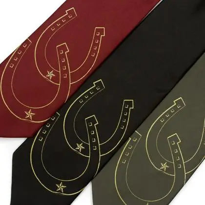 Men's Lucky Horseshoe Necktie - Cyberoptix Tie Lab