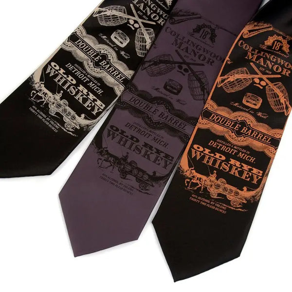 Men's Whiskey Business Necktie - Cyberoptix Tie Lab