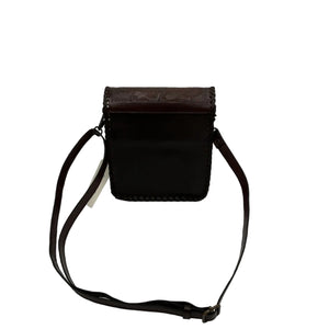 Leather Messenger Cross Body - Agave Sky