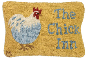 Chick Inn Hooked Wool Pillow - Chandler 4 Corners