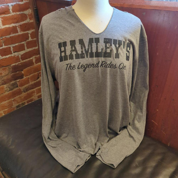 Hamley Logo Long Sleeve Hooded T-Shirt