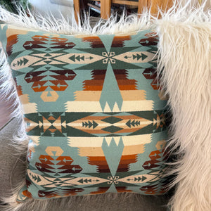Tucson Aqua XL Wool Pillow - Punchy Pillows