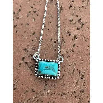 Kingman Turquoise Bar Necklaces - Nizhoni Traders LLC