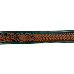 Hamley Floral Combo Straight Belt - Hamley Saddle Shop