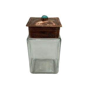 Copper Lid Glass Canister - J. Alexander