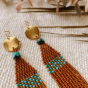River Earrings Set - Stone and Sky