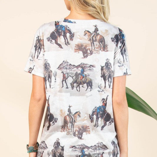 Western Relaxed Fit T-Shirt - Avery