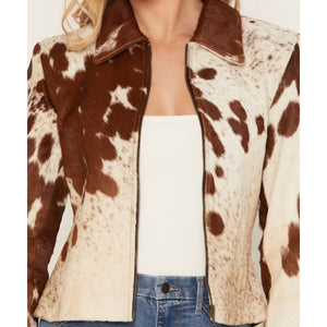 Women's Cowhide Leather Jacket - Scully