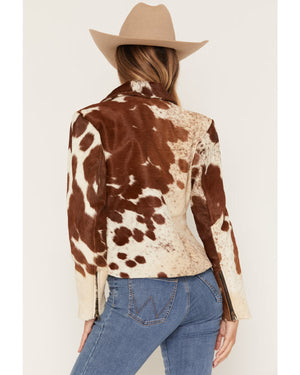 Women's Cowhide Leather Jacket - Scully