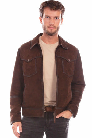Men's Leather Jacket - Scully