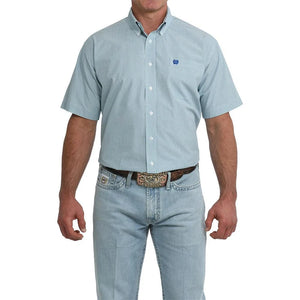 Men's S/S Plaid Shirt White - Cinch