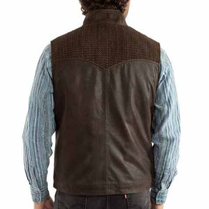 Men's Quilted Yoke Vest - Scully