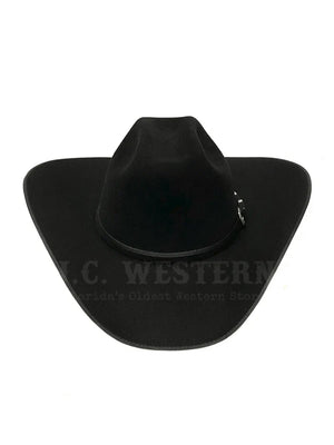 8X Liberty Black Felt Hat - Serratelli Hat Co.