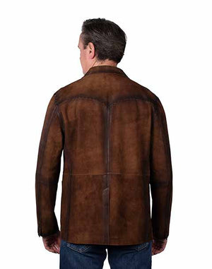 Men's Contemporary Leather Jacket - Scully