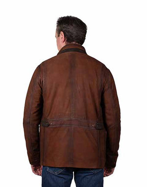 Men's Heritage Utility Leather Jacket - Scully