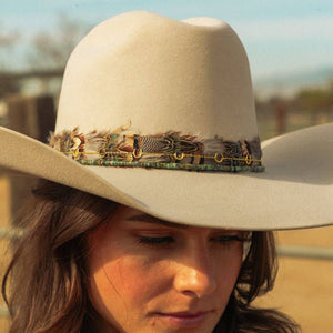 African Turquoise Stone Hat Band - Willow Lane Hat Co.