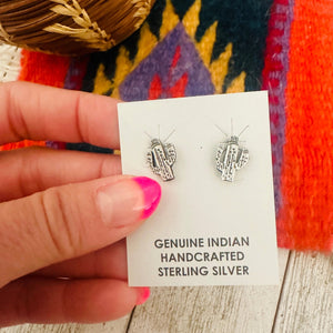 Navajo Cactus Post Earrings - Nizhoni Traders LLC