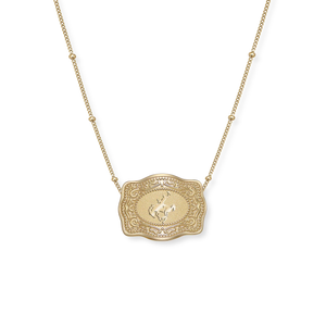 Bronc Mini Belt Buckle Necklace - SpurWest