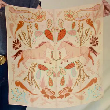 Western Wild Rag Scarf - Tirzah Lane Art
