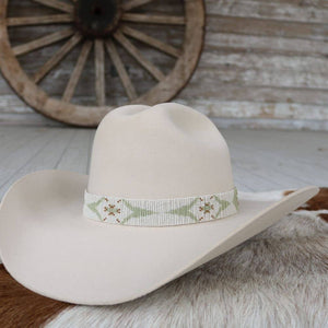 Western Beaded Hat Band/Sagebrush - Willow Lane Hat Co.