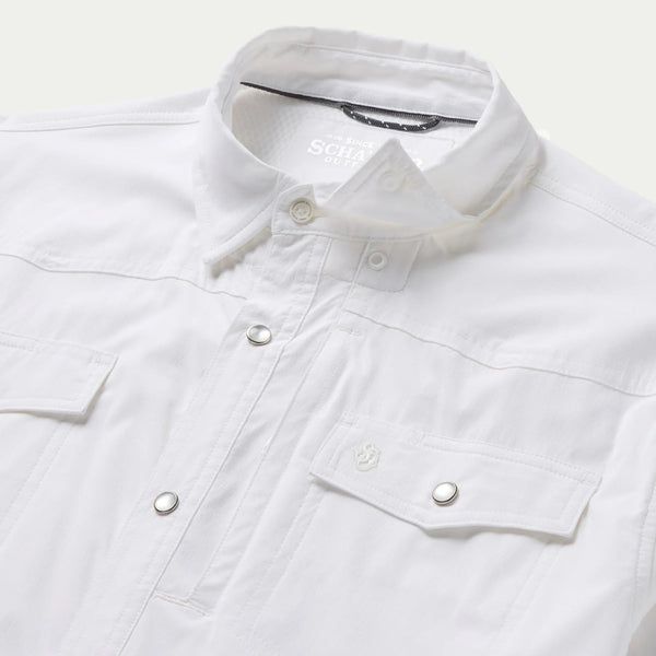 MEN'S WHITE RANGETEK WESTERN GUIDE SNAP SHIRT - Schaefer Outfitter