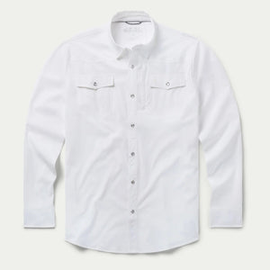 MEN'S WHITE RANGETEK WESTERN GUIDE SNAP SHIRT - Schaefer Outfitter