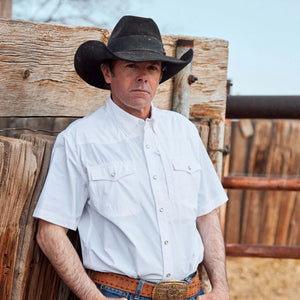 MEN'S WHITE RANGETEK WESTERN GUIDE SNAP SHIRT - Schaefer Outfitter