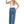 Women's Belted Relaxed Wide Leg Jeans - Rock & Roll Demin