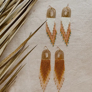Golden Days Earrings - Stone and Sky