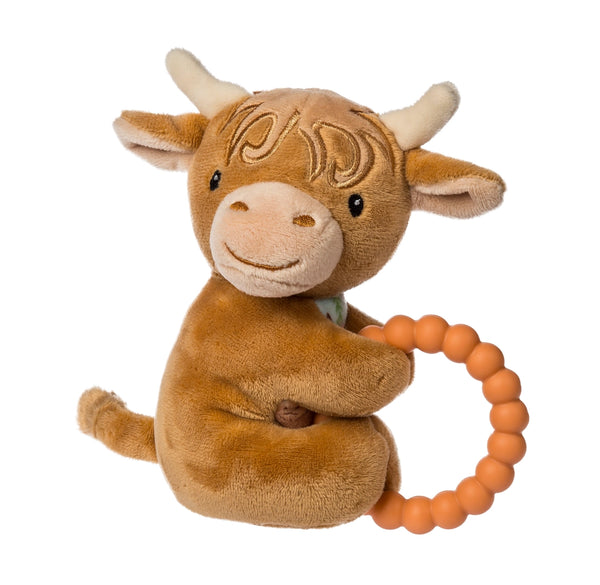 Hetty Highland Cow Teether Rattle - Mary Meyer