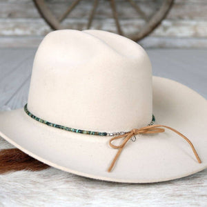 African Turquoise Stone Hat Band - Willow Lane Hat Co.