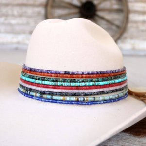 African Turquoise Stone Hat Band - Willow Lane Hat Co.