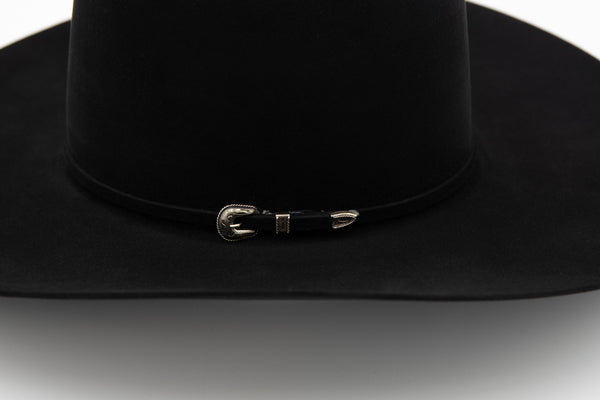 30X Black Open Crown Hat - W. Alboum